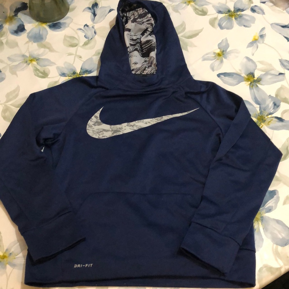 Nike blue sweater like new size 8/10